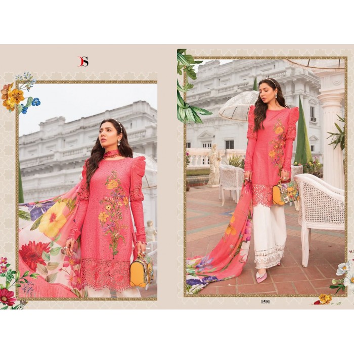 Deepsy Maria B Lawn 22 Vol 3 Pure Cotton Pakistani Salwar Suits